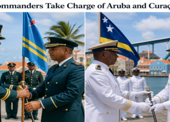 New Commanders Take Charge of Aruba and Curaçao Units
