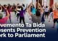 Movemento Ta Bida Presents Prevention Work to Parliament Community exercise and health prevention session in Aruba