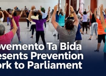 Community exercise and health prevention session in Aruba