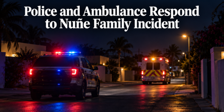 Police and Ambulance Respond to Nuñe Family Incident