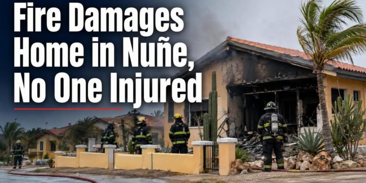 Fire Damages Home in Nuñe, No One Injured