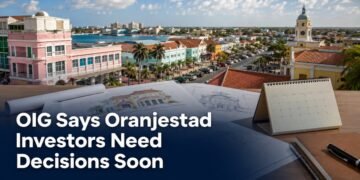 OIG Says Oranjestad Investors Need Decisions Soon Downtown Oranjestad buildings and investment planning documents