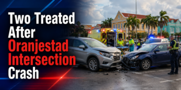 Two Treated After Oranjestad Intersection Crash Two Treated After Oranjestad Intersection Crash