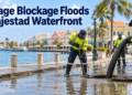 Sewage Blockage Floods Oranjestad Waterfront