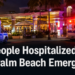 Ambulances responding to two medical emergencies near a Palm Beach restaurant in Aruba