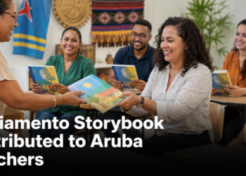 Papiamento Storybook Distributed to Aruba Teachers