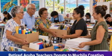 Retired Aruba Teachers Donate to Muchila Creativo