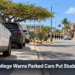 Rosario College Warns Parked Cars Put Students at Risk