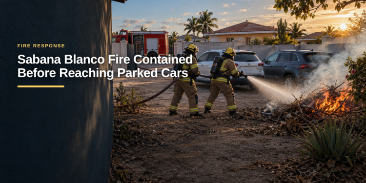 Sabana Blanco Fire Contained Before Reaching Parked Cars