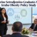 Sabrine Setrodjemino Graduates After Aruba Obesity Policy Study