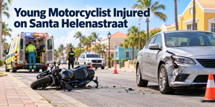 Young Motorcyclist Injured on Santa Helenastraat