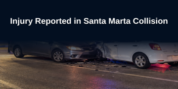 Injury Reported in Santa Marta Collision