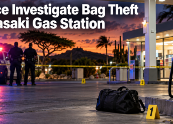 Police Investigate Bag Theft at Sasaki Gas Station