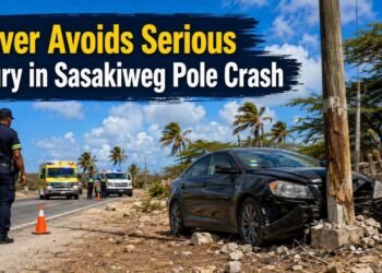 Driver Avoids Serious Injury in Sasakiweg Pole Crash
