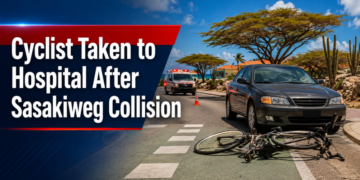 Cyclist Taken to Hospital After Sasakiweg Collision Cyclist Taken to Hospital After Sasakiweg Collision