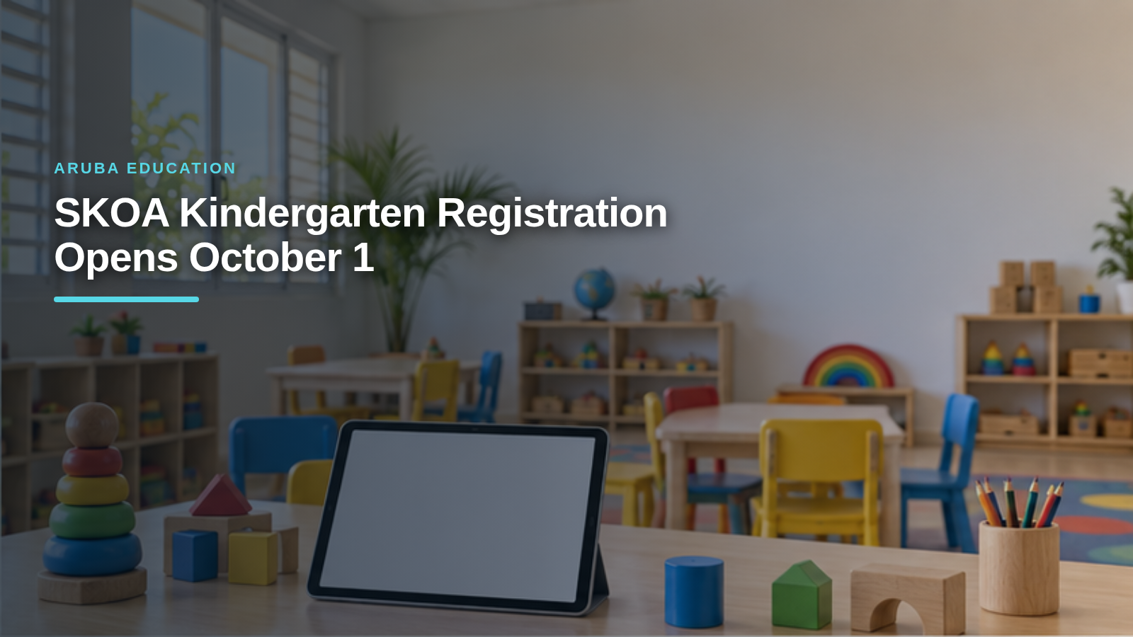 SKOA Kindergarten Registration Opens October 1