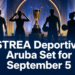Athlete silhouettes and trophy for STREA Deportivo Aruba on September 5