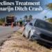Driver Declines Treatment After Tamarijn Ditch Crash