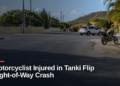 Motorcyclist Injured in Tanki Flip Right-of-Way Crash