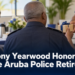 Tony Yearwood Honored Before Aruba Police Retirement