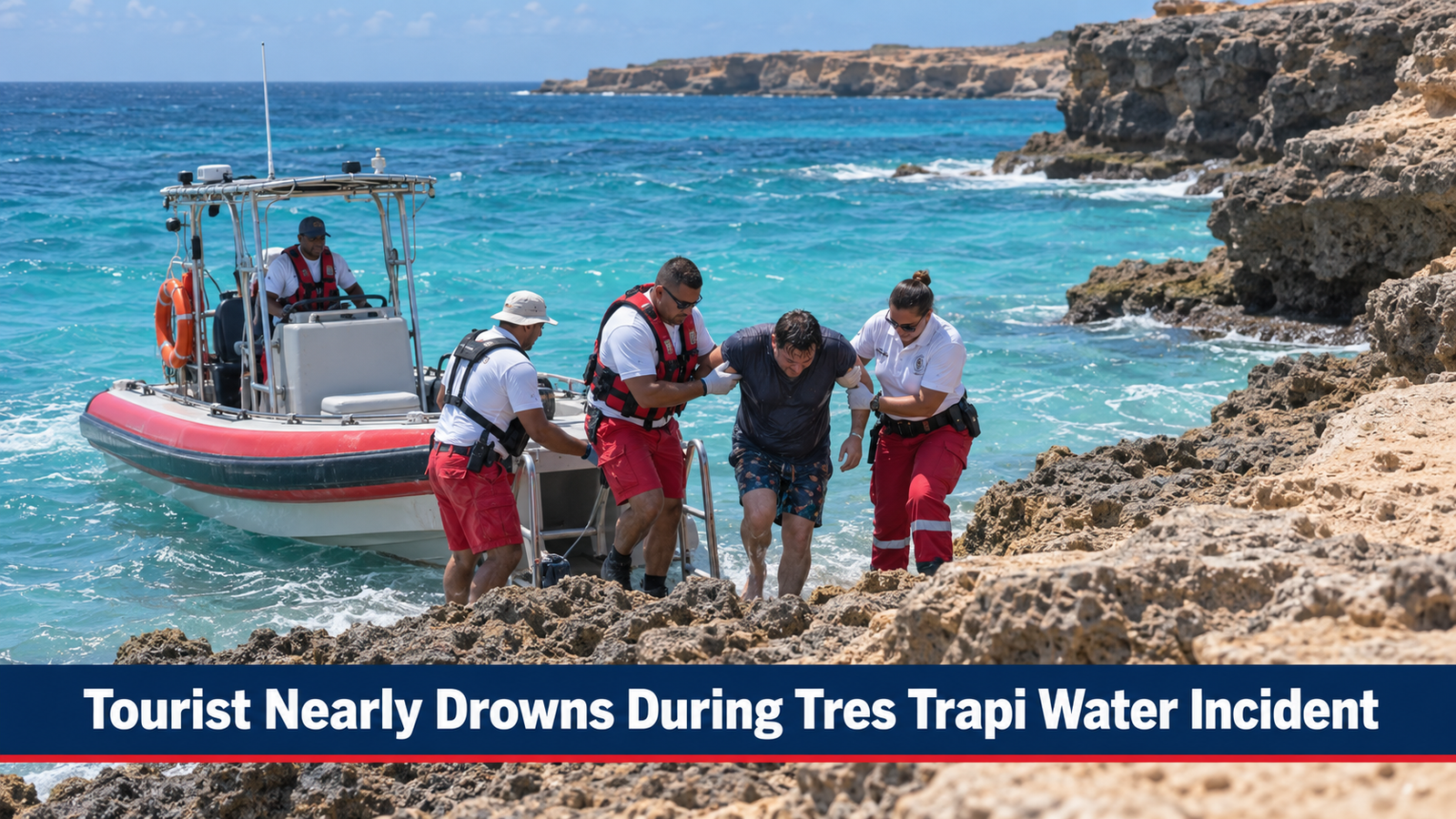 Tourist Nearly Drowns During Tres Trapi Water Incident