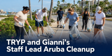 TRYP and Gianni’s Staff Lead Aruba Cleanup TRYP and Gianni’s Staff Lead Aruba Cleanup