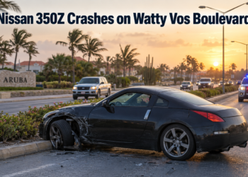 Nissan 350Z Crashes on Watty Vos Boulevard