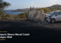 Westpunt Shoco Mural Crash Damages Wall