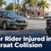 Scooter Rider Injured in Weststraat Collision Car and scooter at an Aruba intersection after a collision