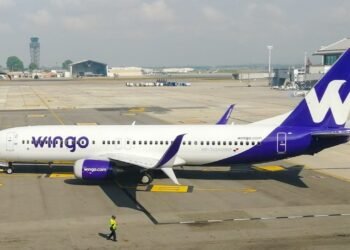 Wingo aircraft serving Colombia-Aruba routes