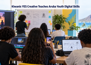Kiwanis YES Creative Teaches Aruba Youth Digital Skills