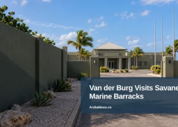 Van der Burg Visits Savaneta Marine Barracks — ArubaNews.ca featured image