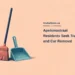 Apelsinastraat Residents Seek Trash and Car Removal Conceptual editorial illustration of generic cleaning tools; not the actual Apelsinastraat street, its vehicles or rubbish, and not evidence of a completed cleanup.