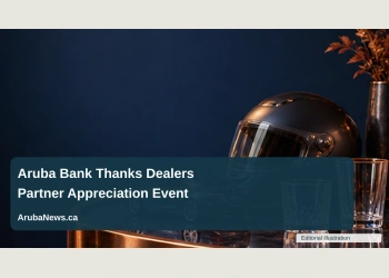 Conceptual editorial illustration of a small unbranded model car beside a motorcycle helmet and two empty glasses on a reception table, navy and copper palette, no logos; not a documentary photograph of the people, venue or event.