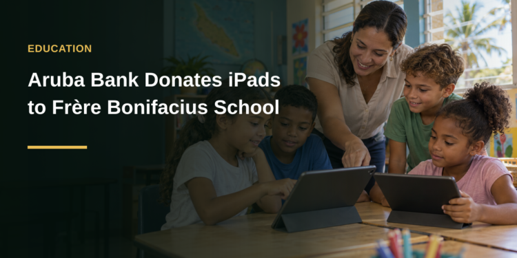 Aruba Bank Donates iPads to Frère Bonifacius School Aruba Bank Donates iPads to Frère Bonifacius School