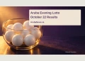 Conceptual editorial illustration of unnumbered lottery balls; not a photograph of the October 22 evening draw.