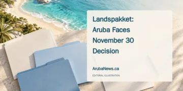 Conceptual editorial illustration of folders, a blank calendar and a pen, representing a pending reform-cooperation decision.