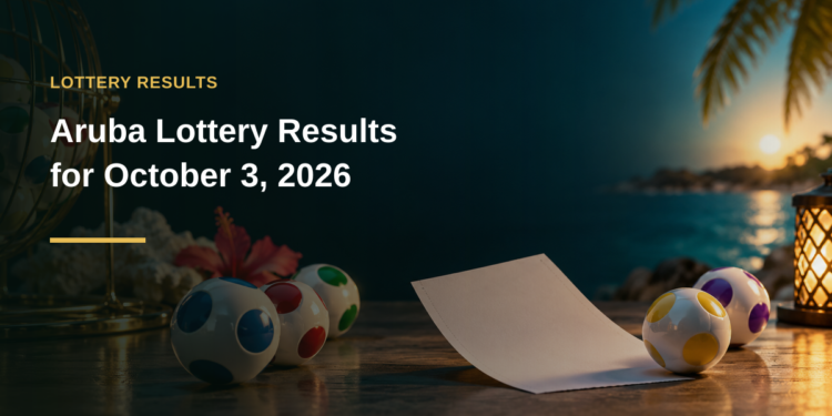 Aruba Lottery Results for October 3, 2026