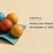 Aruba Lotto Results for October 17, 2026 Conceptual editorial illustration of five unnumbered coloured spheres on folded teal paper, with the headline Aruba Lotto Results for October 17, 2026 and ArubaNews.ca branding.