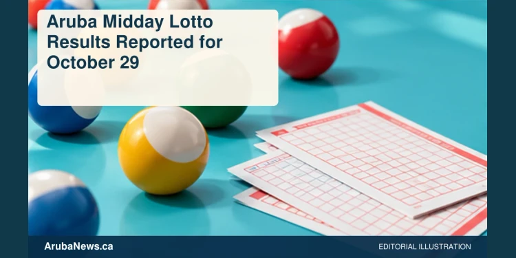 Conceptual editorial illustration of unmarked colourful lottery balls on a light turquoise tabletop with blank ticket slips, playful close-up diagonal perspective; no numbers, text, logos, cash or winning-ticket claims. Not a photograph of the actual people, documents or location.