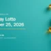 Aruba Midday Lotto Results for October 25, 2026 Conceptual editorial illustration of blank lottery balls on a turquoise surface, without actual draw numbers or a depiction of the drawing.