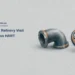 Conceptual editorial illustration of a generic pipe elbow and valve wheel; not actual refinery equipment, the Aruba site, damage or a proposed redevelopment design.