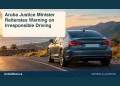 Conceptual editorial illustration of an unbranded parked car beside an empty road, not a photograph of an incident.