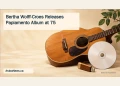 Bertha Wolff-Croes Releases Papiamento Album at 75 Editorial illustration of an acoustic guitar, blank disc and USB drive.