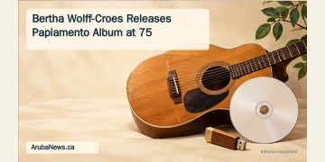 Editorial illustration of an acoustic guitar, blank disc and USB drive.