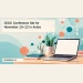 DCDC Conference Set for November 10–12 in Aruba Editorial illustration of a laptop and connected research-data nodes.