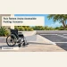 Ruiz Raises Aruba Accessible Parking Concerns Editorial illustration of a wheelchair beside a curb ramp and parking space.