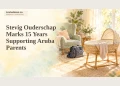 Watercolour editorial illustration of an empty baby bassinet beside a home-visit bag and adult chair.