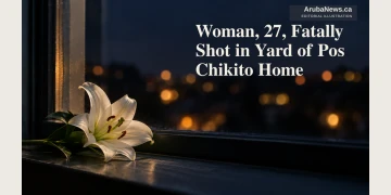 Memorial editorial illustration of a white flower on a dark windowsill; not the Pos Chikito home or crime scene.