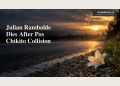Julian Rambalde Dies After Pos Chikito Collision Memorial editorial illustration of a pale flower beside a blurred roadside; not the collision scene.